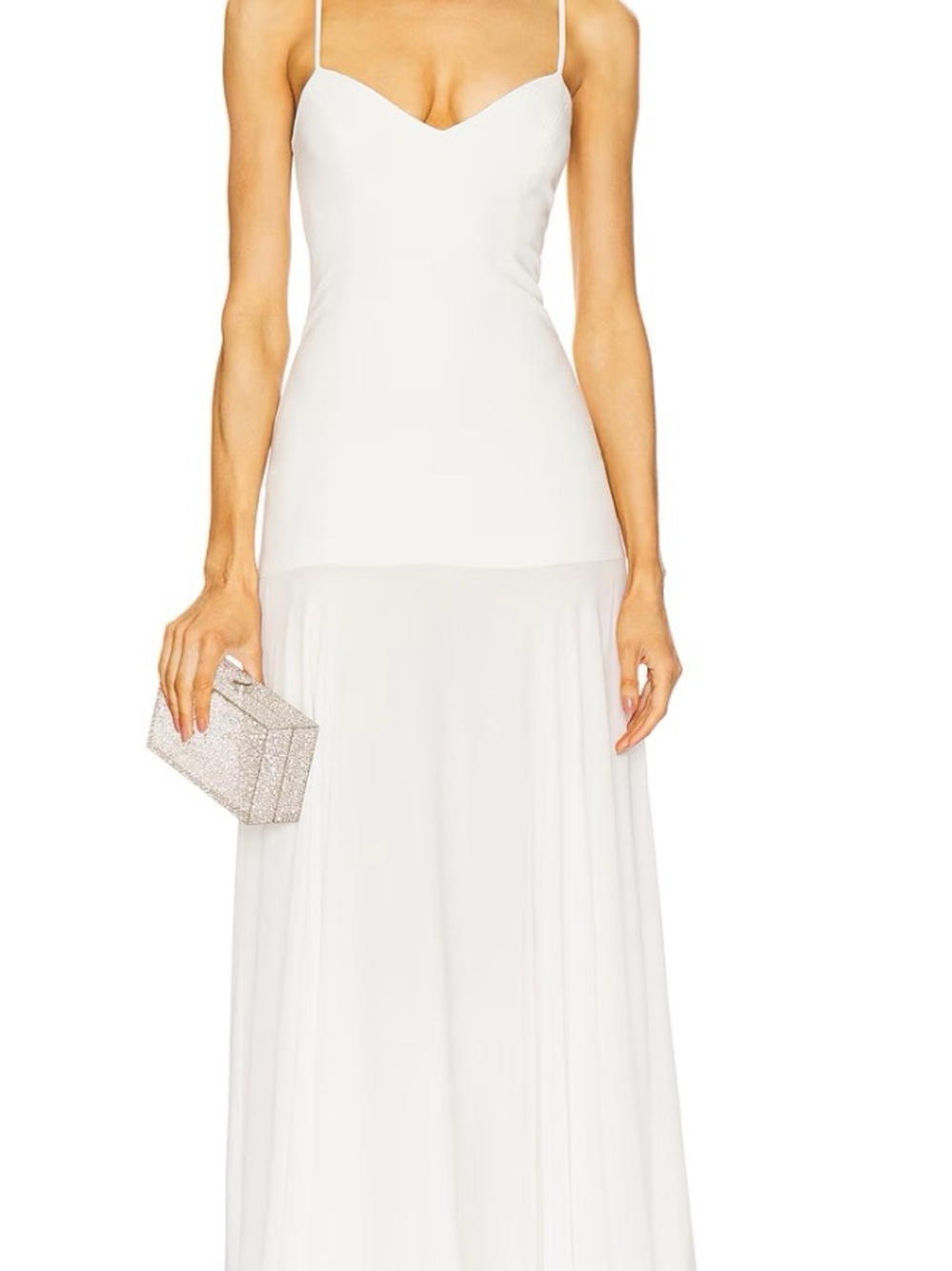 Lovers and Friends Elegant White Spaghetti-Strap Maxi Dress